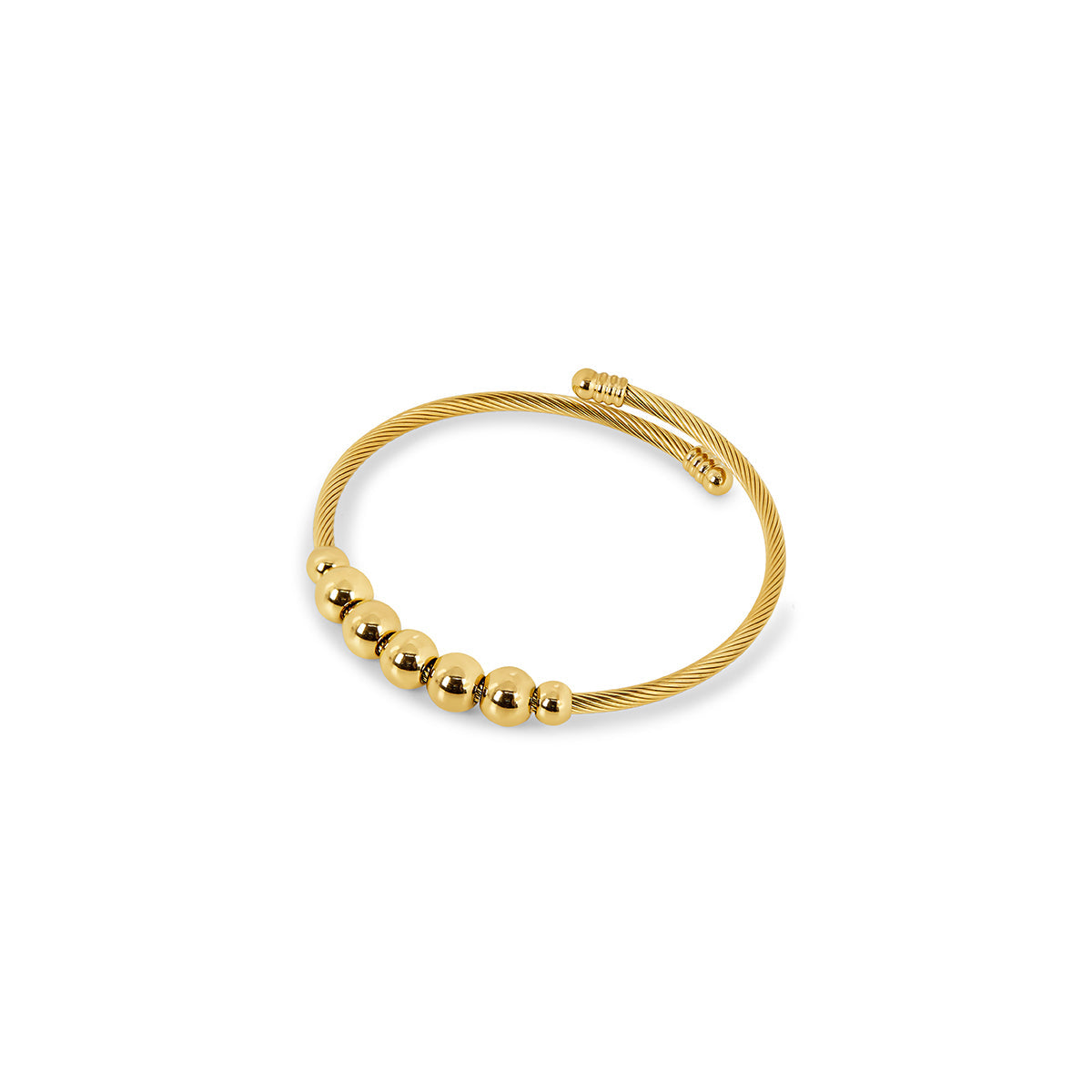 Bracelete Bolas Banhado a Ouro 18K
