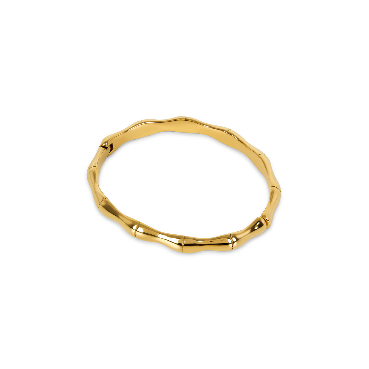 Bracelete Bambu Banhado a Ouro 18k
