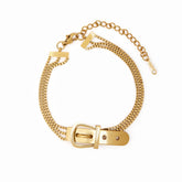 Pulseira de Fivela Banhado a Ouro 18k