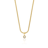 Colar Cobra com Pingente de Pérola