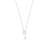 Colar Pingente Pérola Prata