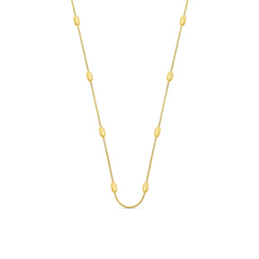 Colar com Detalhes de Bolas Banhado a Ouro 18K