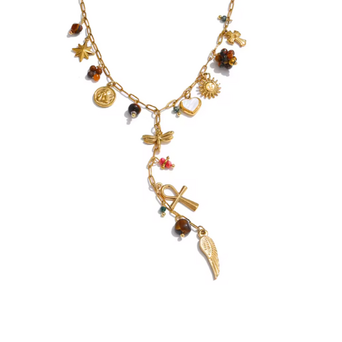 Colar Mix Fayra Banhado a Ouro 18K