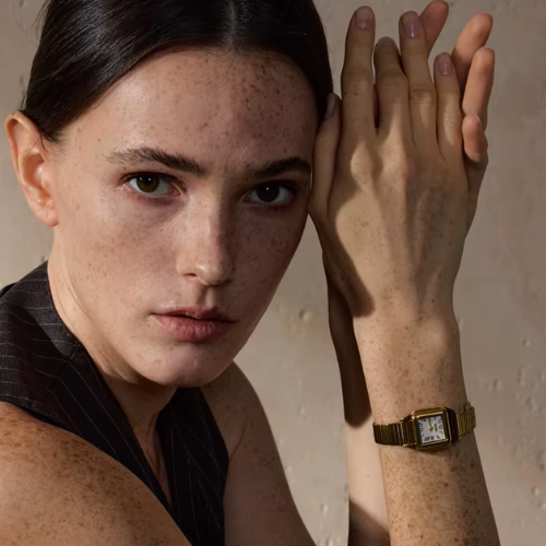 Relógio Fashion  À Prova D 'Água Banhado a Ouro 18K