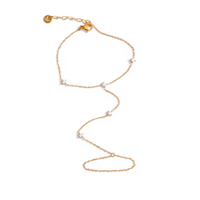 Pulseira de Dedocom Zircônia Banhado a Ouro 18K