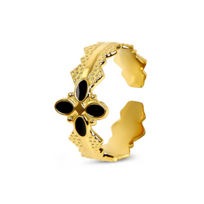 Anel Ibiza Ajustável Banhado a Ouro 18K