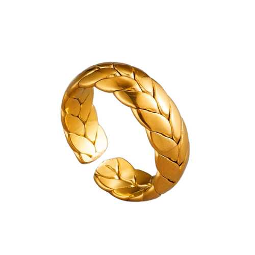 Kit Bracelete e Pulseira Trancado Banhado a Ouro 18k