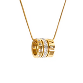 Colar Pingente Roman Banhado a Ouro 18k