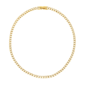 Colar Riviera Banhado em Ouro 18k