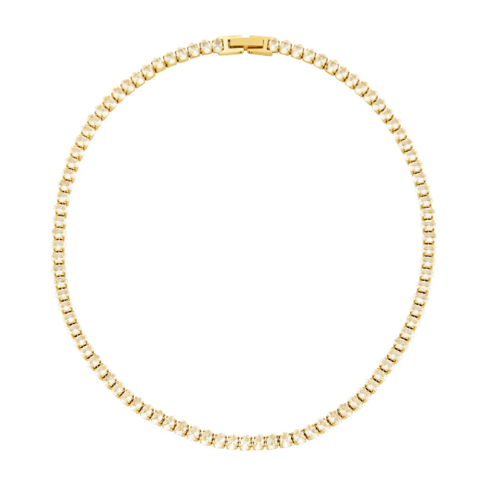 Colar Riviera Banhado em Ouro 18k