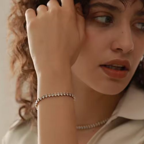 Pulseira Riviera Banhado em Ouro 18k