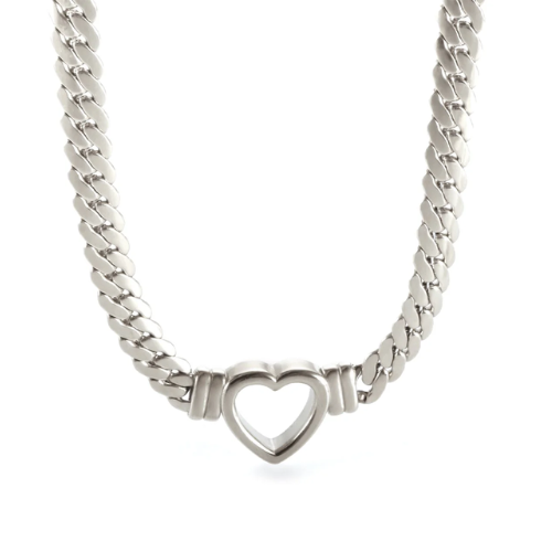 Colar Pingente Coração Prata