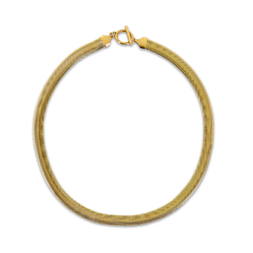 Colar Malha Grossa Banhado a Ouro 18k