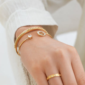 Bracelete Arvore de Vida Banhado a Ouro 18K