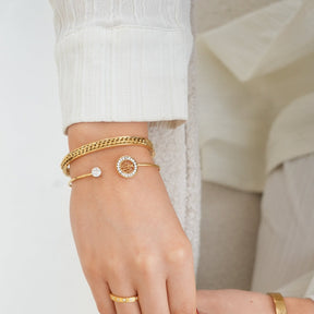 Bracelete Arvore de Vida Banhado a Ouro 18K