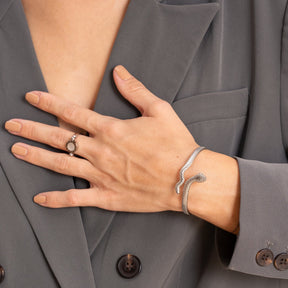 Bracelete Cobra Prata