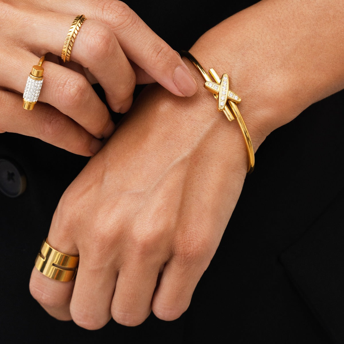 Anel Lavi Banhado a Ouro 18k