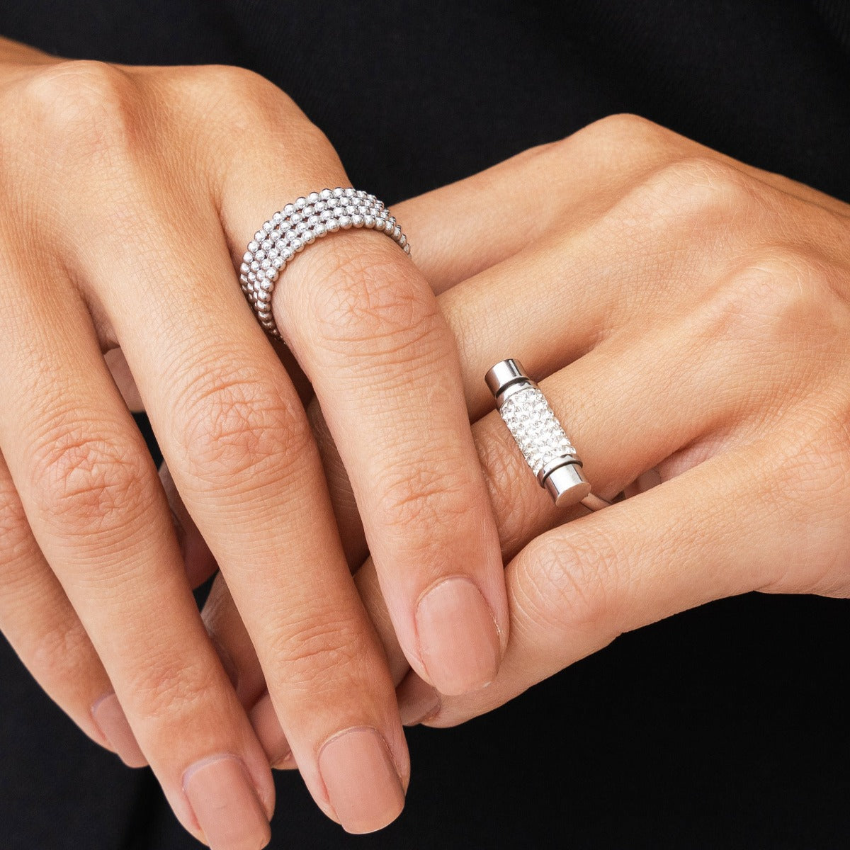 Anel Luma com Zircônia Prata