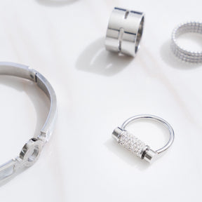 Anel Luma com Zircônia Prata