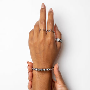 Bracelete Bolas Prata