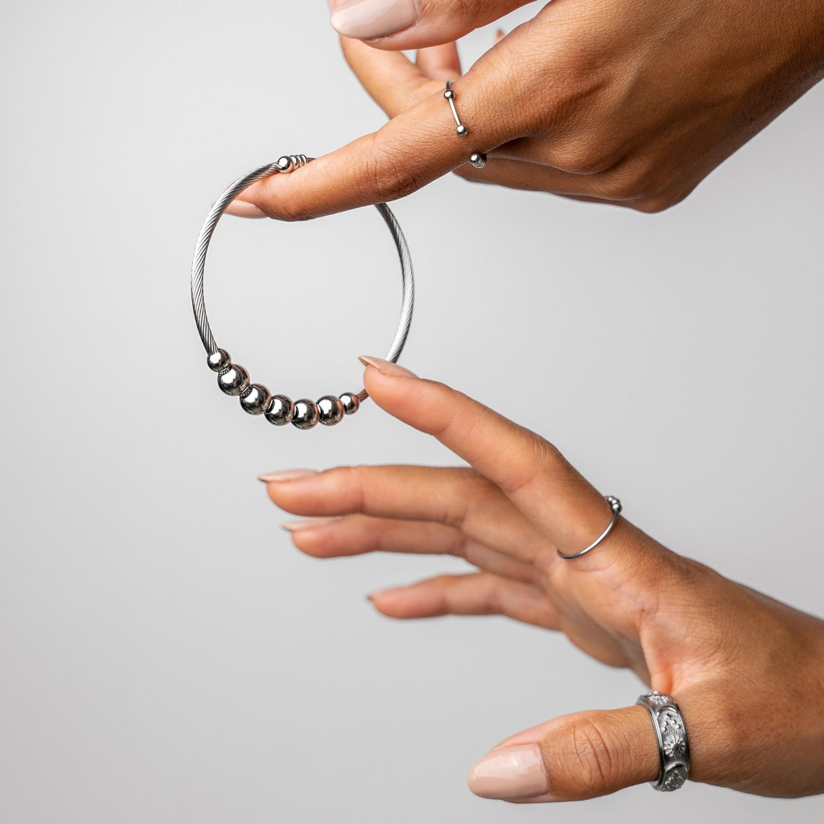 Bracelete Bolas Prata