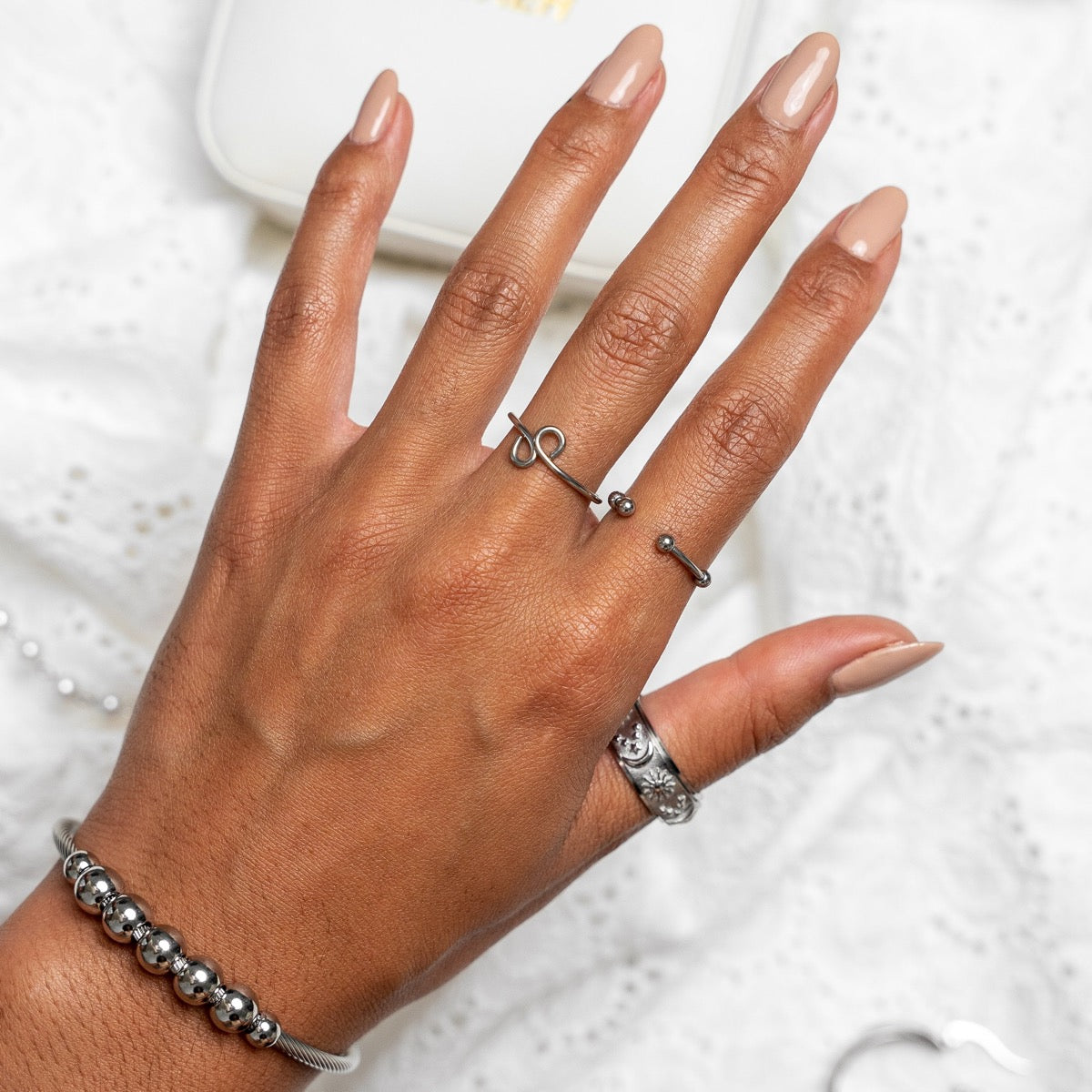 Bracelete Bolas Prata