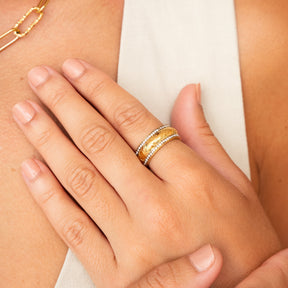 Anel Dupla Camada com Zircônia