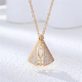 Colar Pingente Cravejado Santinha