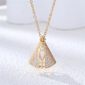 Colar Pingente Cravejado Santinha