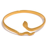 Bracelete Cobra Banhado a Ouro 18k