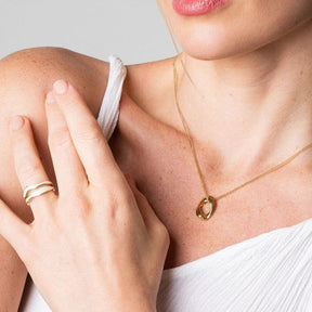 Anel Mármore Ajustável 18k